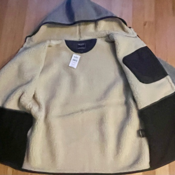 Todd Snyder Grey Heather Sherpa Zip Hoodie - Picture 4 of 4